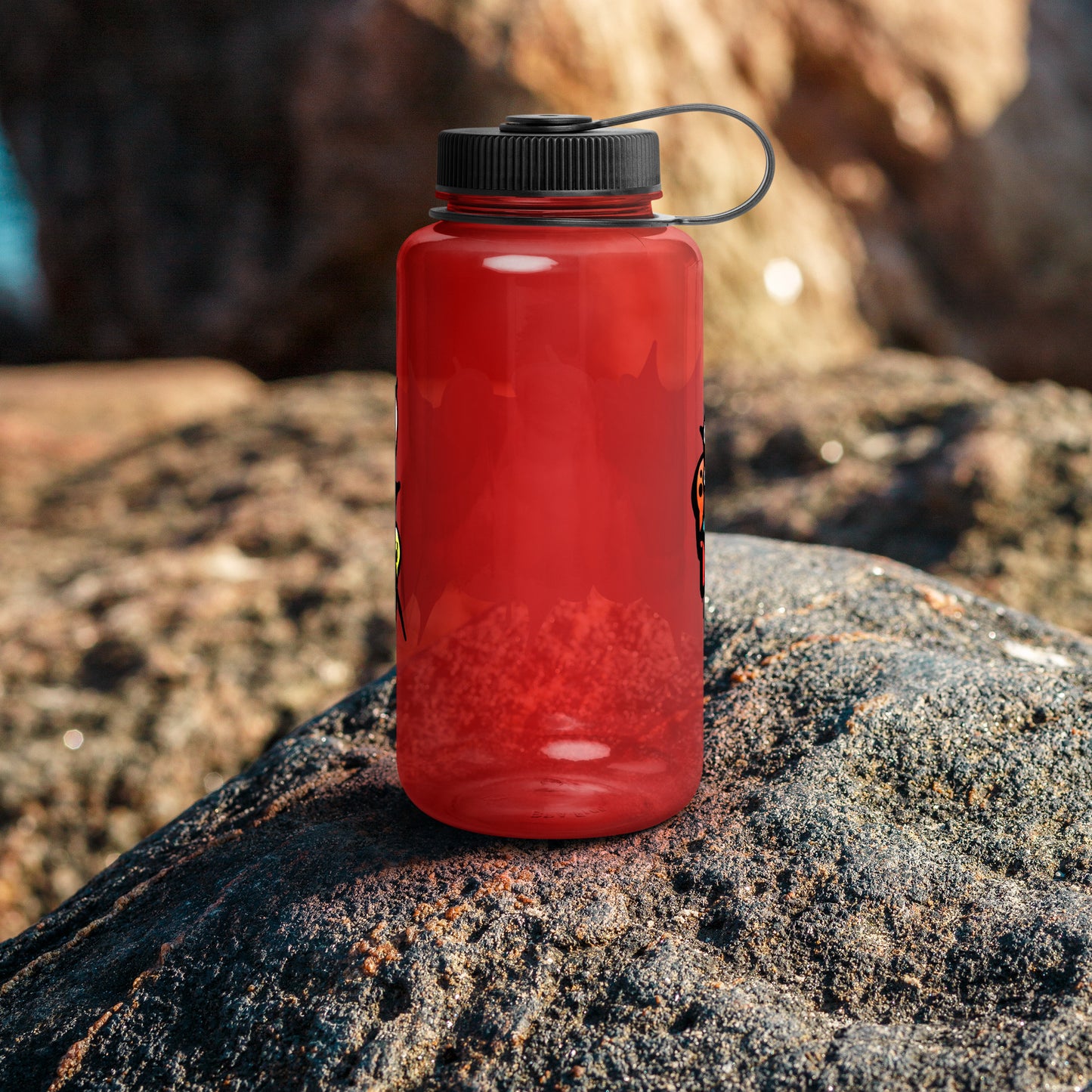 Don't Be Your Worst Graffiti Wide mouth plastic water bottle