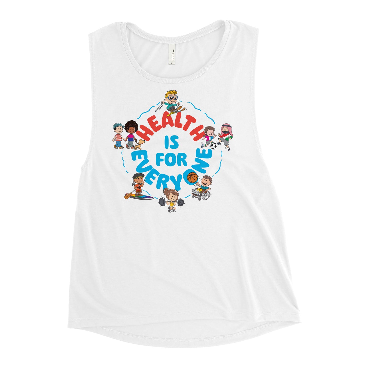 Health Is For Everyone Ladies’ Muscle Tank